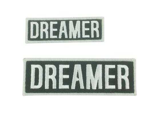 China Iron On Square Single Custom Embroidered Patches Washable And Durable supplier