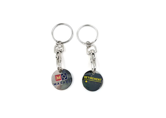 China Double Side Personalized Metal Keychains Eco - Friendly Material Fashion And Durable supplier