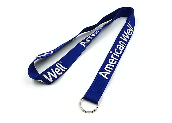 China 0.6mm To 2.5mm Thickness Imprint Polyester Lanyards Strap For ID Card Holder supplier