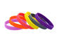 Customized Debossed Sports Silicone Wristbands 202x12x2mm Solid Colors supplier