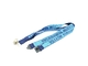 Woven Flat Id Neck Lanyard , Polyester Jacquard Neck Lanyard For Badges supplier
