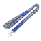 Yellow Logo Woven Neck Lanyards ID Card Neck Lanyard With Thumb Trigger supplier