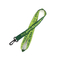 460mm Length Custom Woven Neck Lanyards Light Green Logo With Plastic Hook supplier