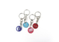 Custom Design Custom Metal Keychains , Zinc Alloy Small Metal Key Rings supplier