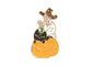 Butterful Clutch Custom Lapel Pins , Anime Pumpkin Halloween Enamel Badge Metal Icon supplier